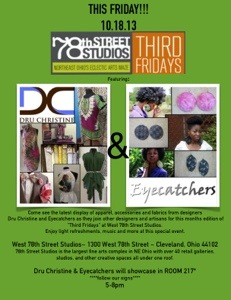 THIS FRIDAY!! Dru Christine + Eyecatchers = “Third Fridays” at West 78th Street Studios